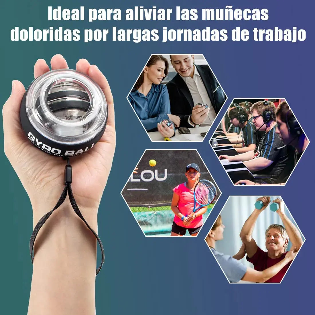 Giroscopio de mano para fortalecer muñeca - additional image 2