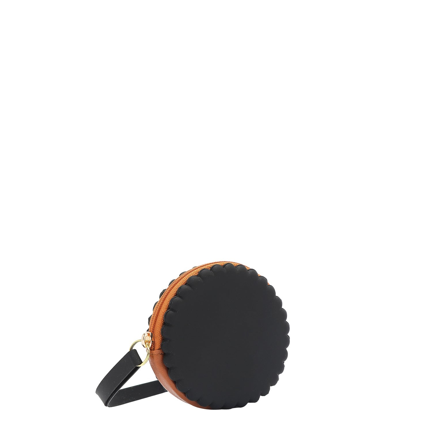 ESTUCHE REDONDO DE SILICONA CON PULSERA (NOSTALGIA NEGRO)