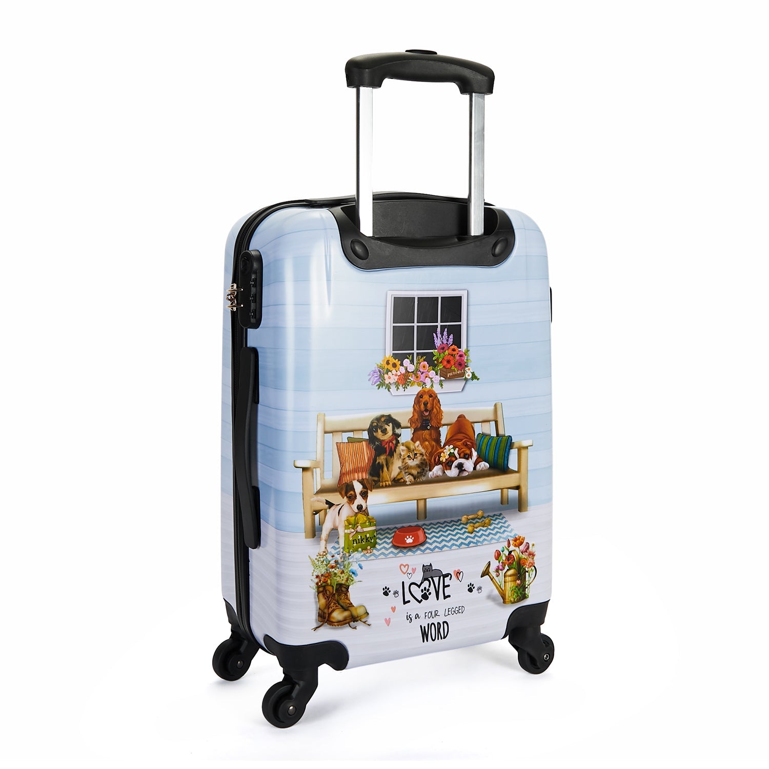 CONJUNTO 2 MALETAS DE PLASTICO ABS ONE HAPPY FAMILY