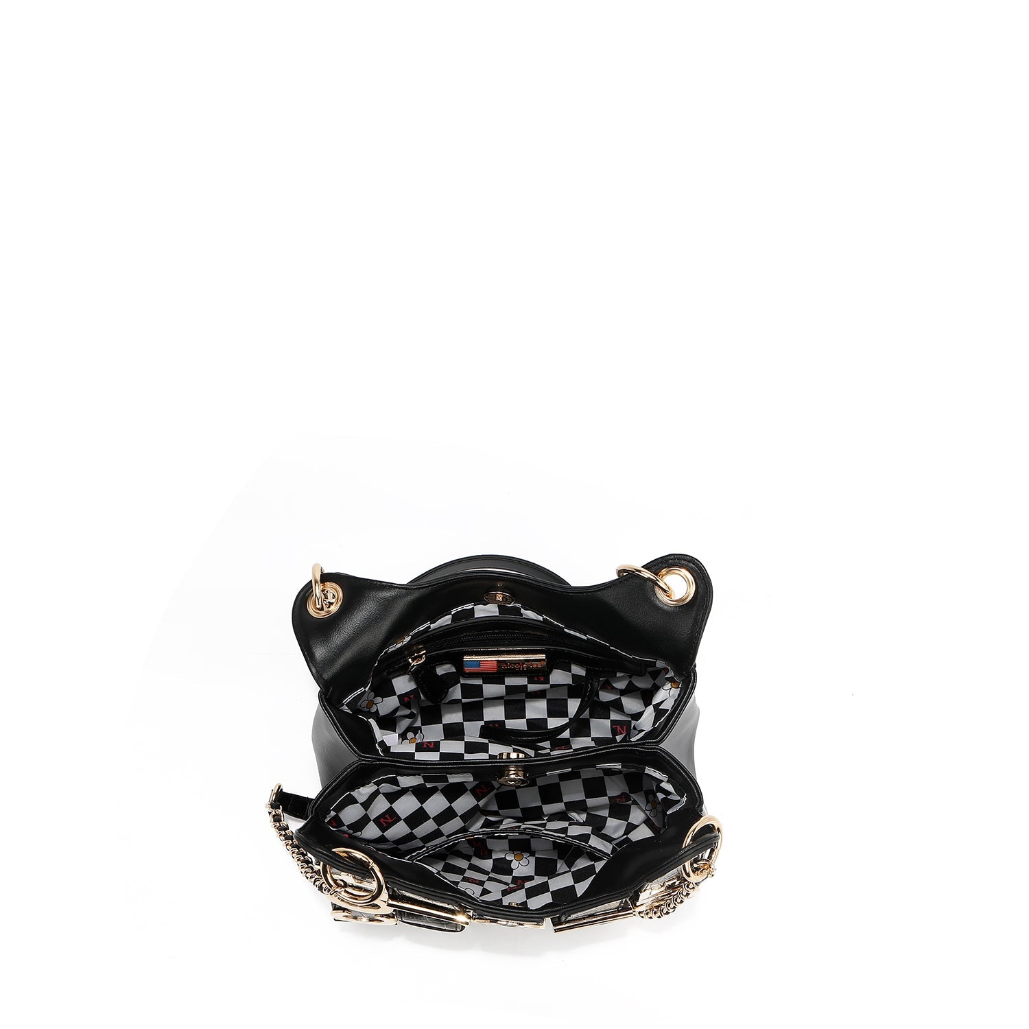 CALISTA BOLSO DE HOMBRO CON CADENA (DORADO)