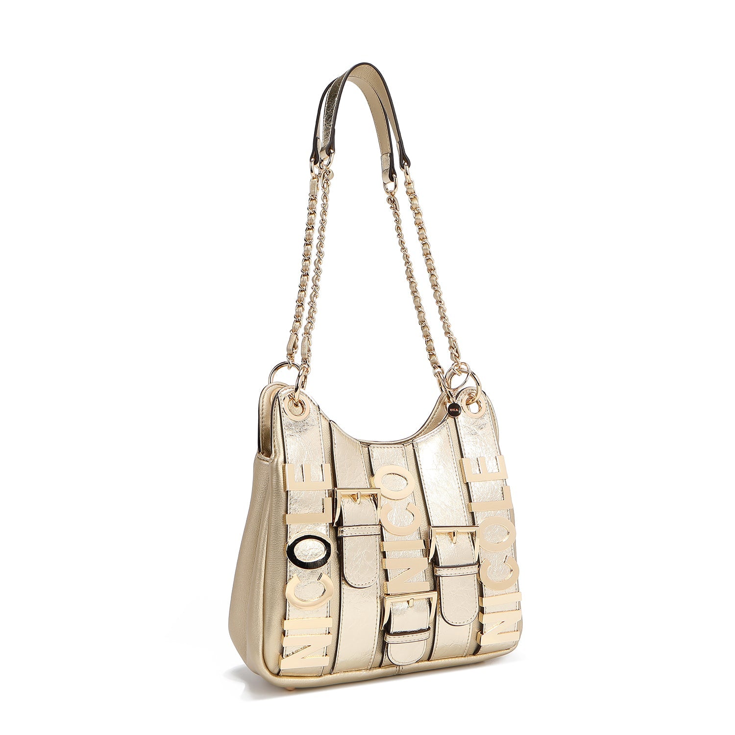 CALISTA BOLSO DE HOMBRO CON CADENA (DORADO)